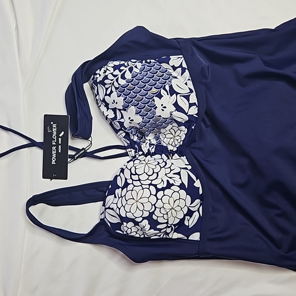 POWER FLOWER ONE PIECE BATHING SUIT-NWT SIZE 16 - Picture 4 of 8